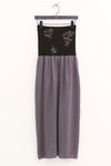 SWAYING 25 Early Autumn Floral Jacquard Tube Dress SW-SW25PF2L01C3-HL Gray Blue